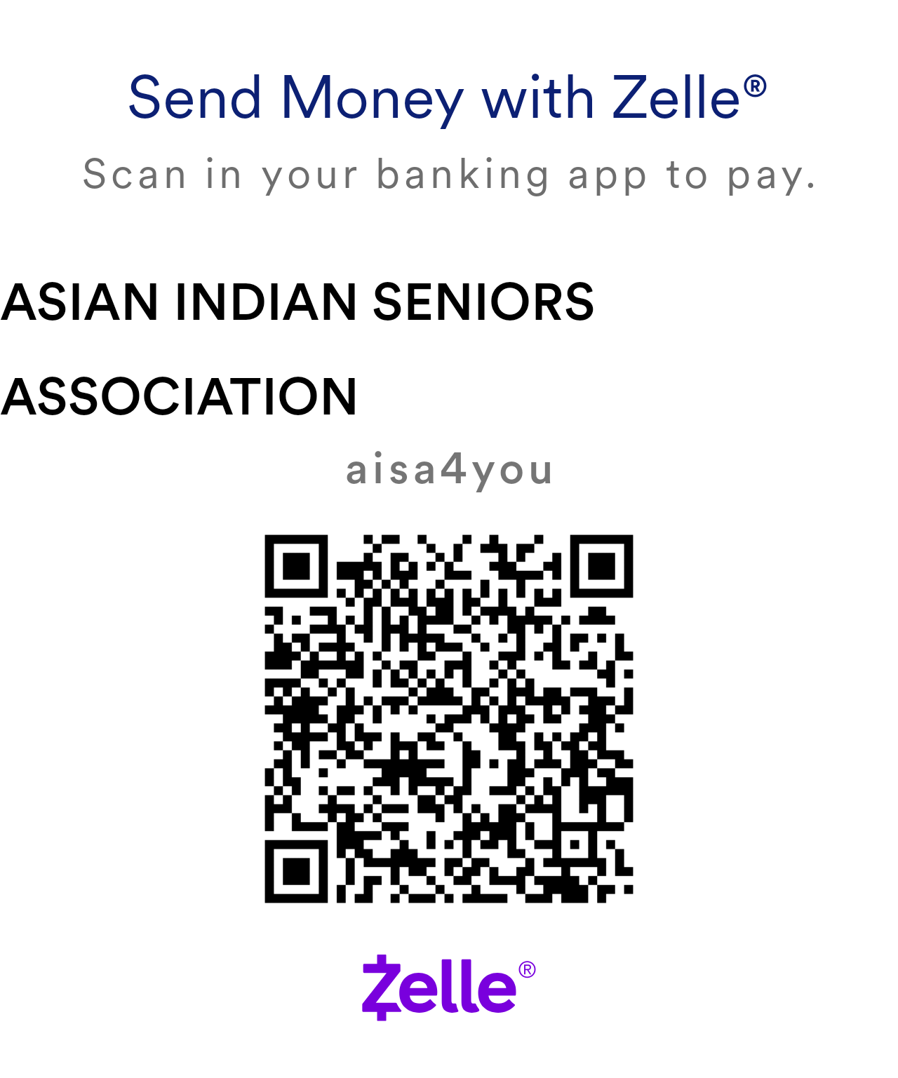 AISA Zelle QR Code
